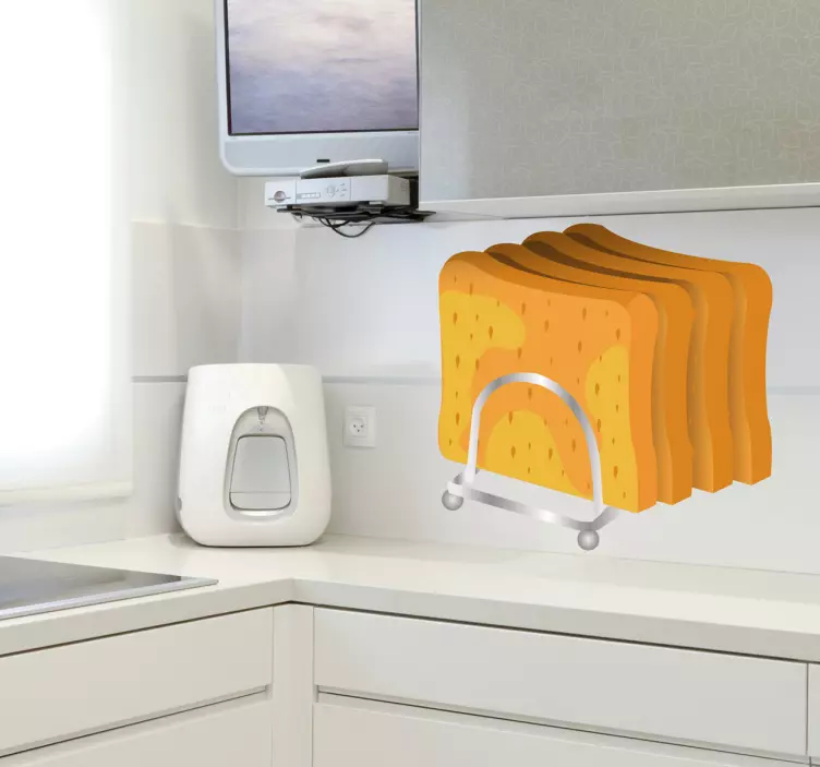 Sticker cuisine tranches de pain grillées - TenStickers