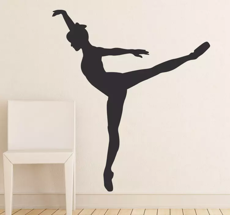 Sticker danse figure pointes - TenStickers