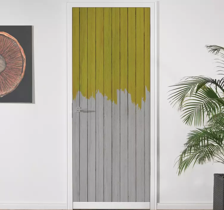 Sticker Porte Pantone lumineux et gris - TenStickers