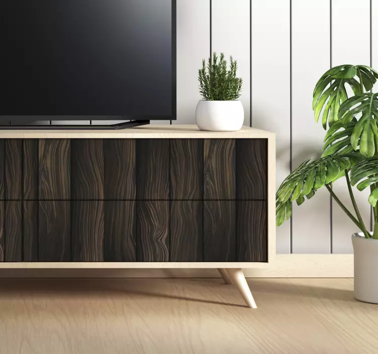 Sticker Meuble Feuille de bois - TenStickers