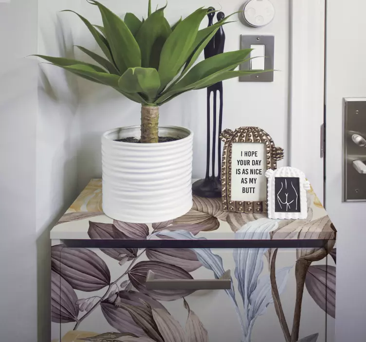 Sticker Meuble Plantes tropicales xxl - TenStickers