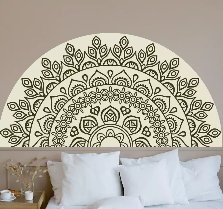 Sticker chambre motif de mandala élégant - TenStickers
