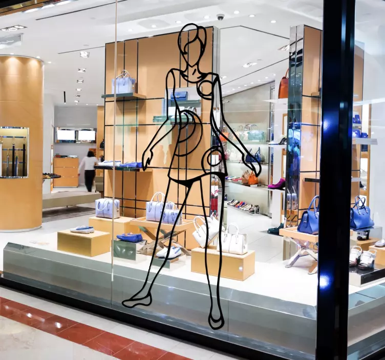 Sticker décoratif fille apprêtée - TenStickers