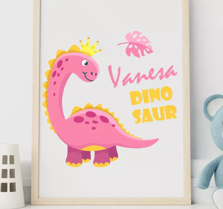 Sticker enfant Dinosaure personnalisable - TenStickers