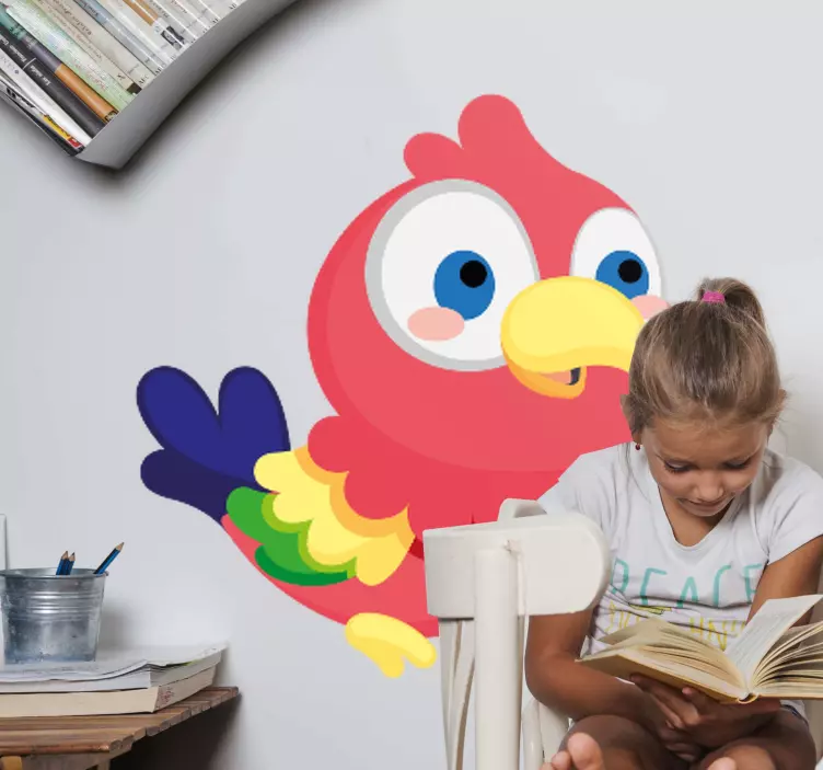 Sticker Oiseau Perroquet anime - TenStickers