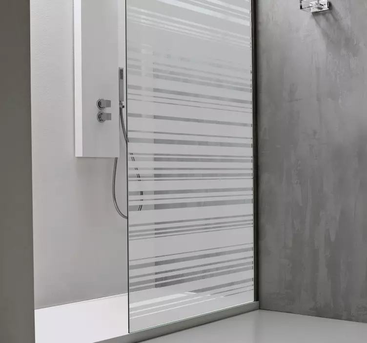 Sticker Paroi de Douche Salle de Bain Code Barres - TenStickers