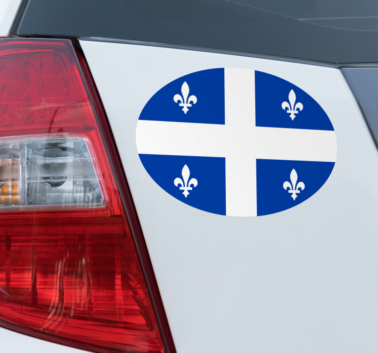 Sticker drapeau québec canada - TenStickers
