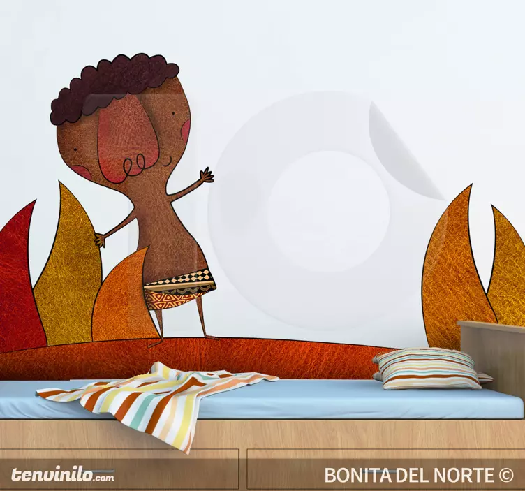 Sticker enfant africain - TenStickers