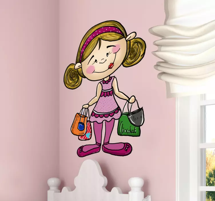 Sticker enfant shopping - TenStickers