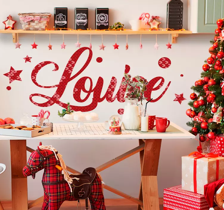 Sticker événement voeux de noël personnalisés - TenStickers