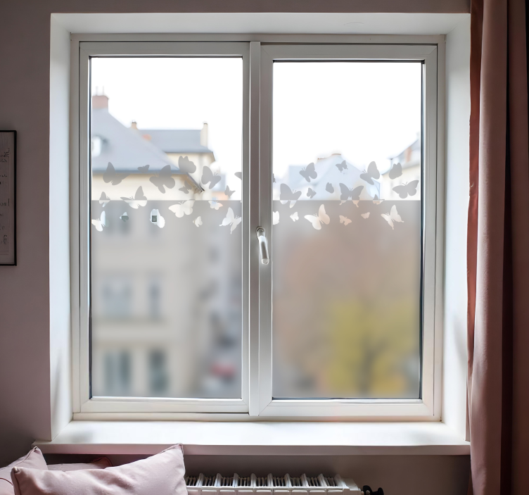 Sticker vitre papillons - TenStickers