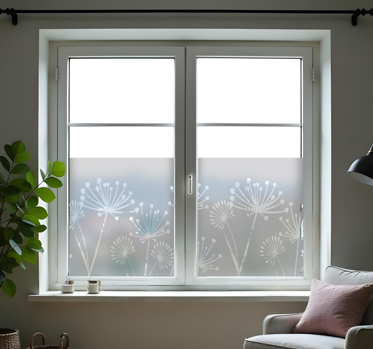 Sticker vitre pissenlit - TenStickers