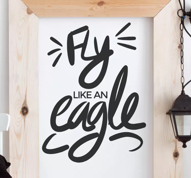 Sticker fly like an eagle - TenStickers
