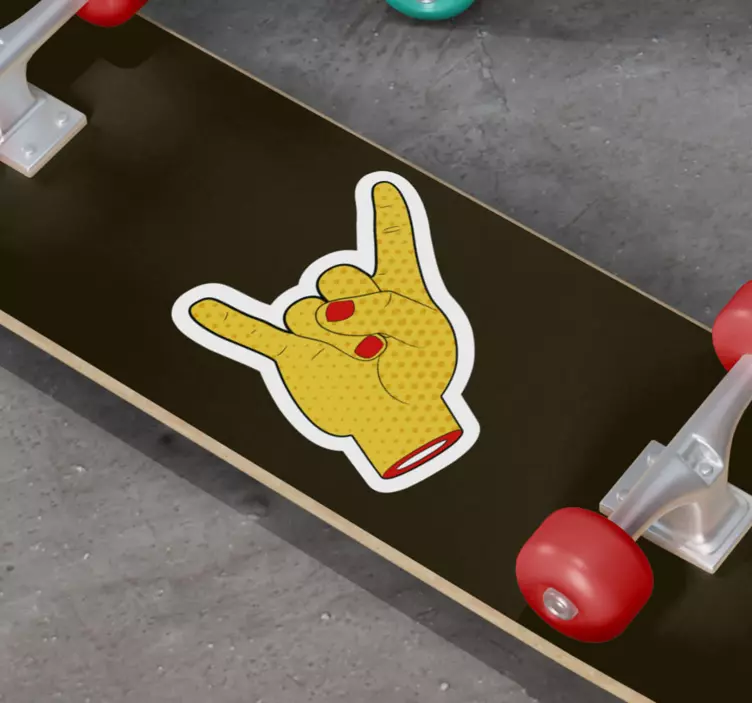 Sticker foot symbole du geste de la main - TenStickers