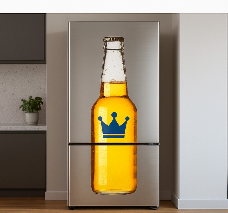 Sticker frigo distributeur automatique de couronnes - TenStickers
