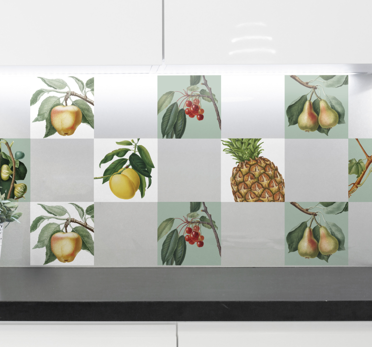 Sticker carrelage fruits frais - TenStickers