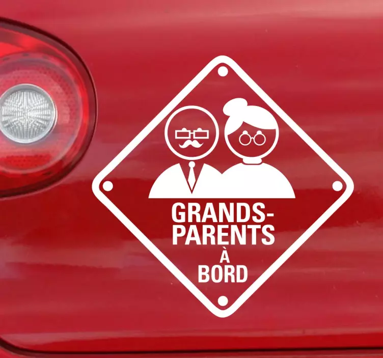 Autocollant grands-parents à bord - TenStickers