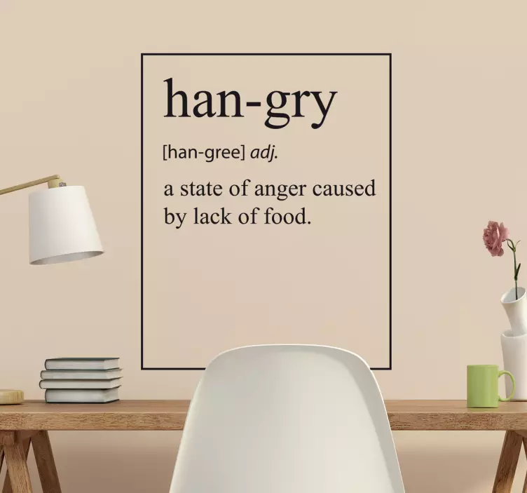Sticker hangry - TenStickers