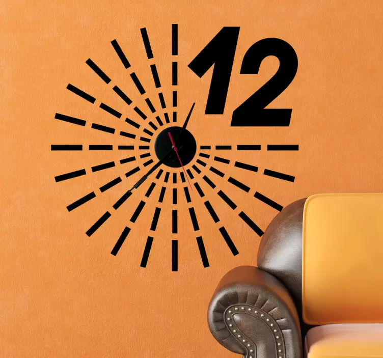 Sticker horloge progressive - TenStickers