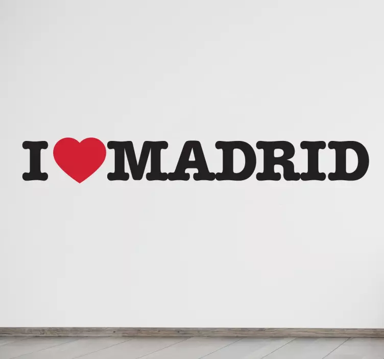 Sticker I love Madrid - TenStickers