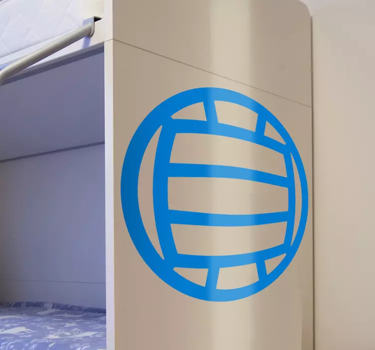 Sticker icône ballon volley - TenStickers