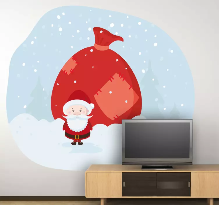 Sticker illustration Santa Claus - TenStickers