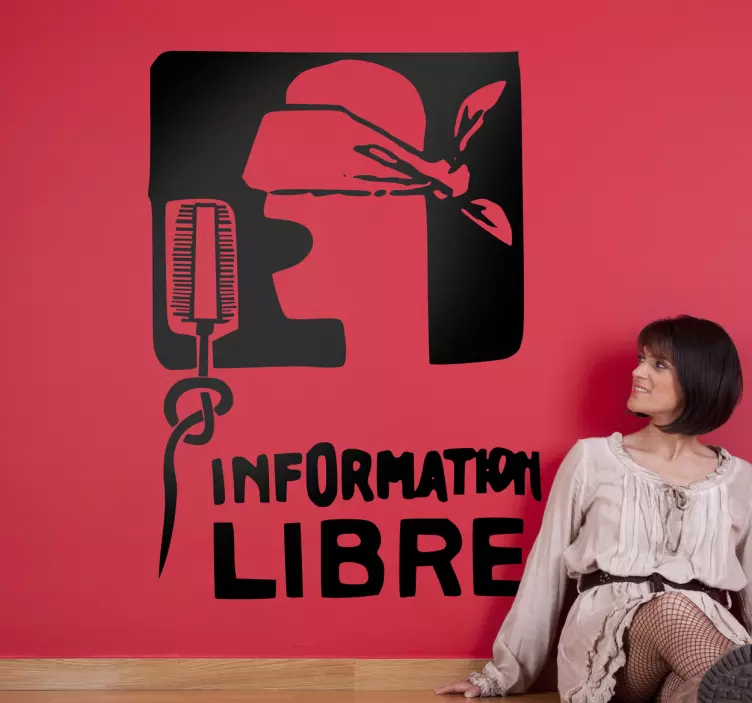 Sticker information libre - TenStickers