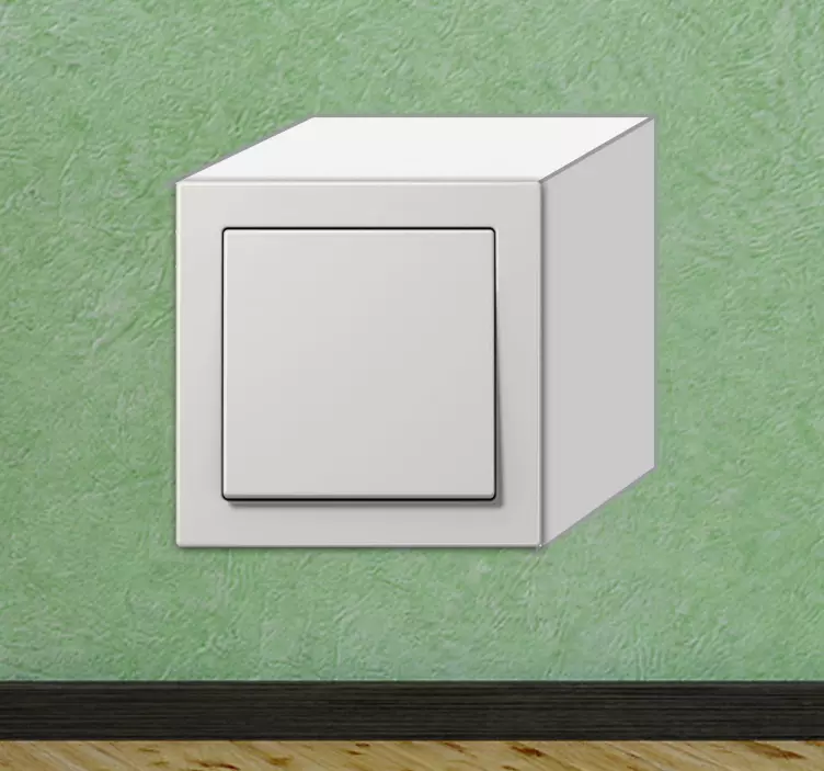 Sticker interrupteur cube - TenStickers