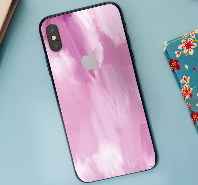 Sticker iphone palette abstraite rose - TenStickers