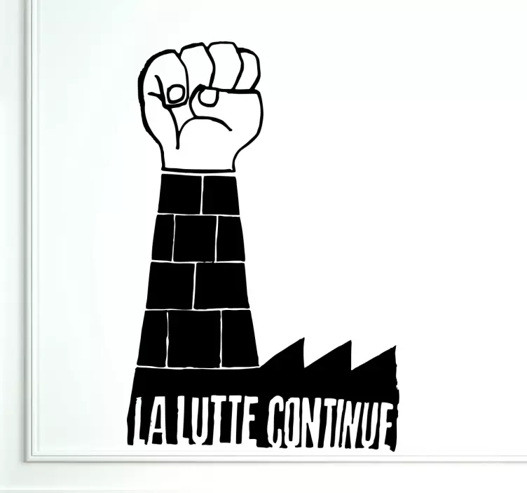 Sticker la lutte continue - TenStickers