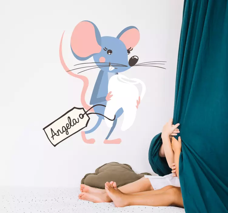 Sticker la petite souris dent - TenStickers