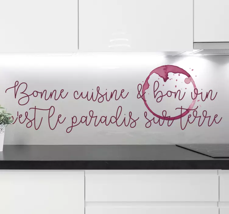 Sticker Maison Bonne cuisine - TenStickers