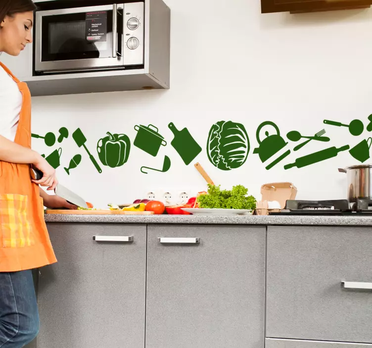 Sticker cuisine éléments culinaires - TenStickers