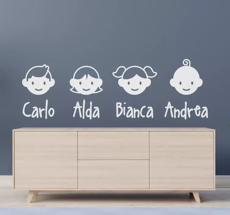 Sticker mural Membres de la famille - TenStickers