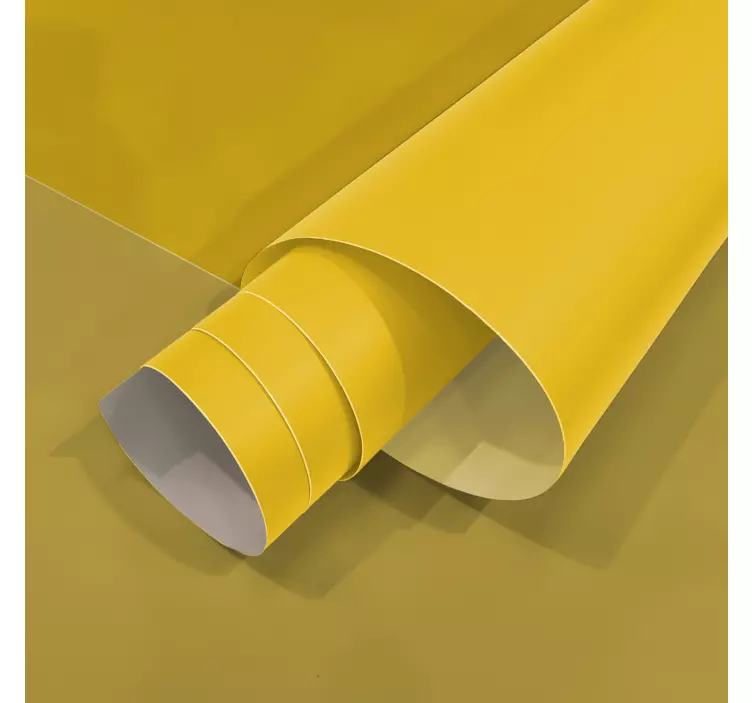 Adhésif meuble jaune mat - TenStickers