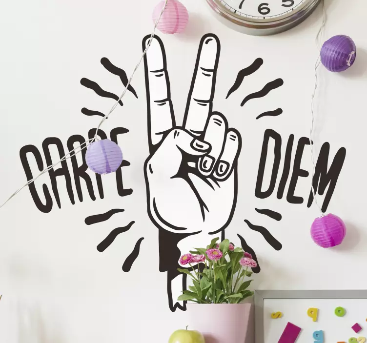 Sticker Motivation carpe diem - TenStickers