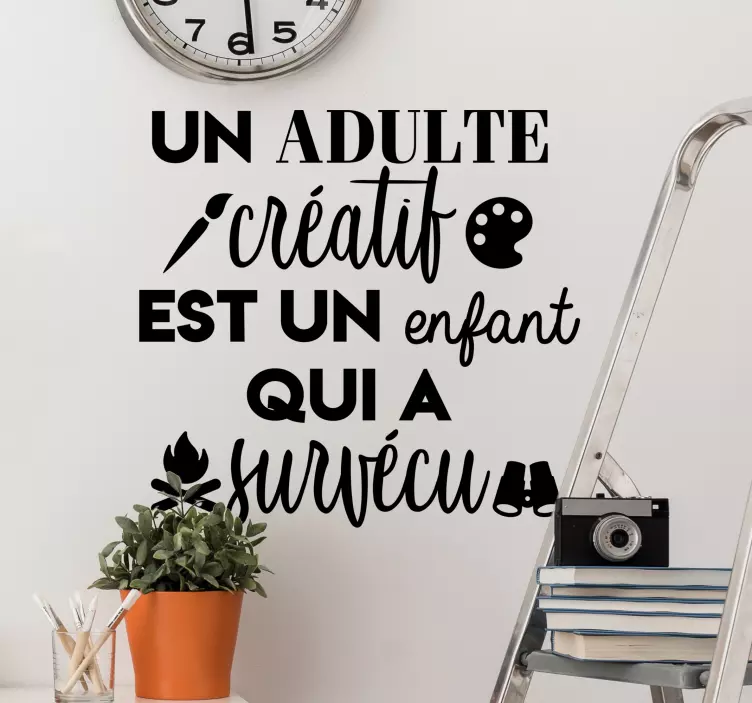 Sticker motivation adulte créatif - TenStickers