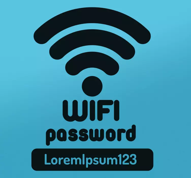 Sticker Mot de passe wifi - TenStickers