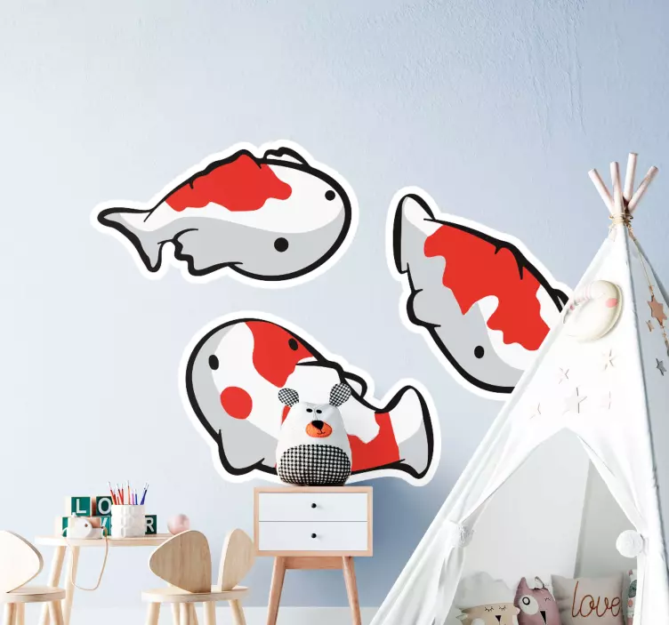 Sticker Poisson koi anime - TenStickers