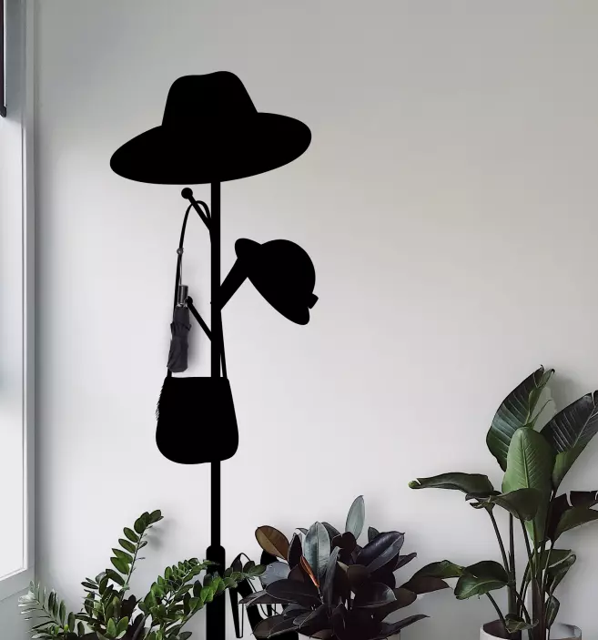 Sticker Porte Manteau Vêtements de femme - TenStickers