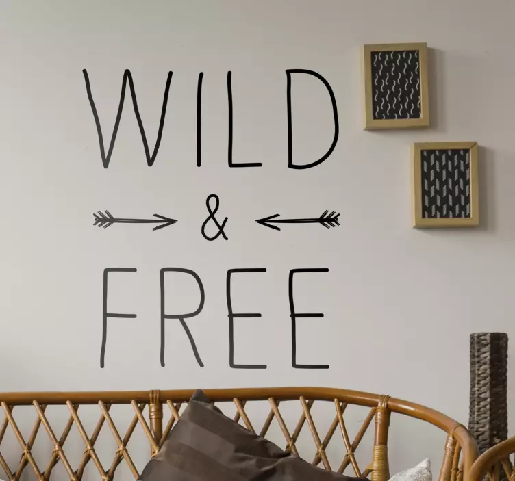 Sticker mural Wild and Free - TenStickers