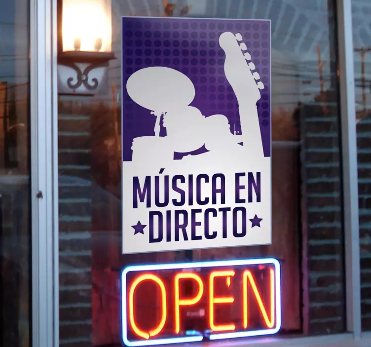 Sticker musique live - TenStickers