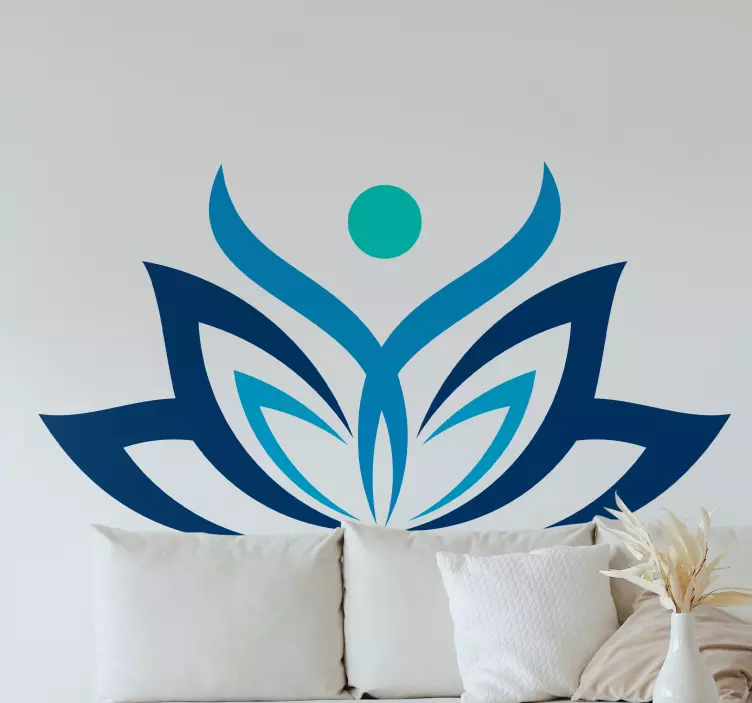 Sticker nature symbole de l'esprit du lotus - TenStickers