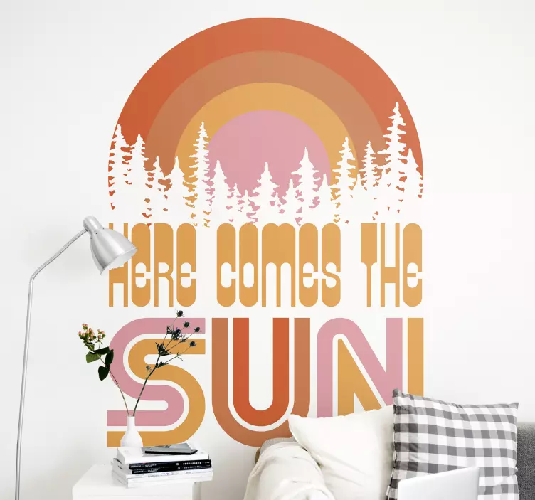 Sticker nature voici le soleil - TenStickers