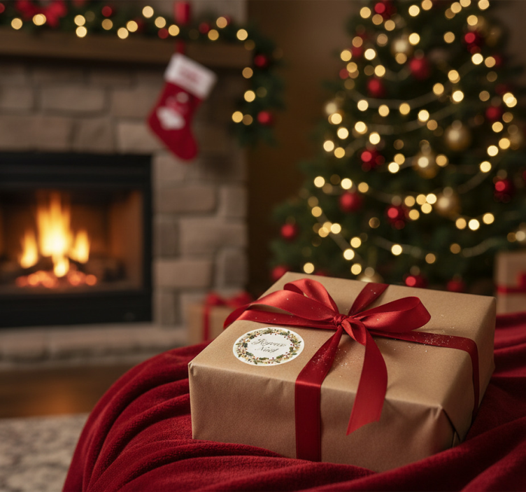 Sticker noël joyeux noël élégant et festif - TenStickers