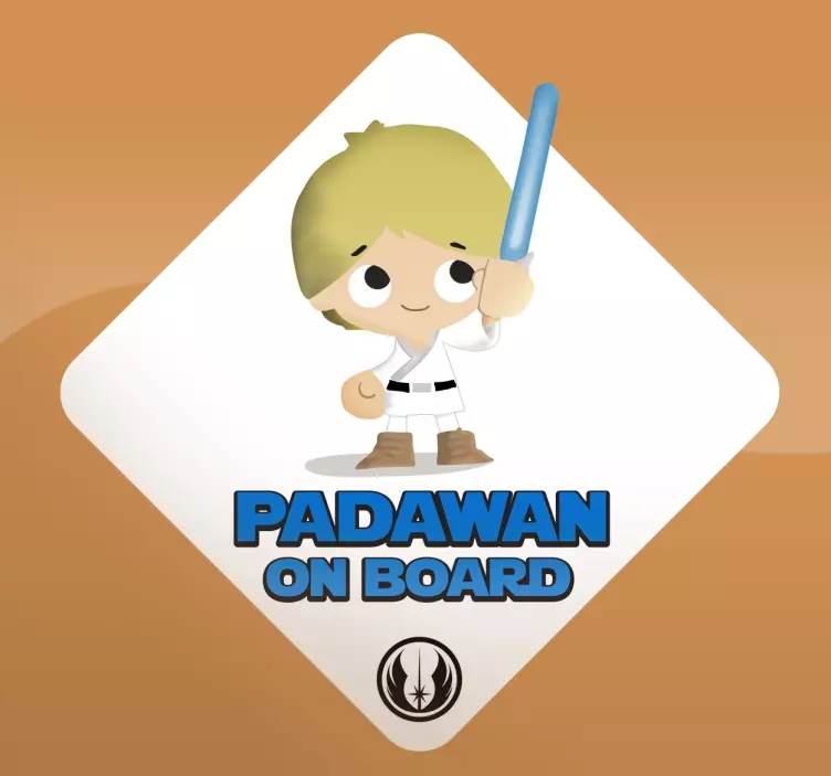 Autocollant bébé à bord padawan - TenStickers