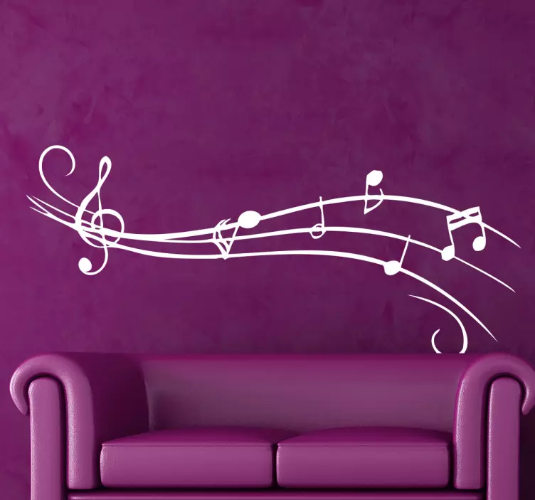 Sticker partition musicale - TenStickers