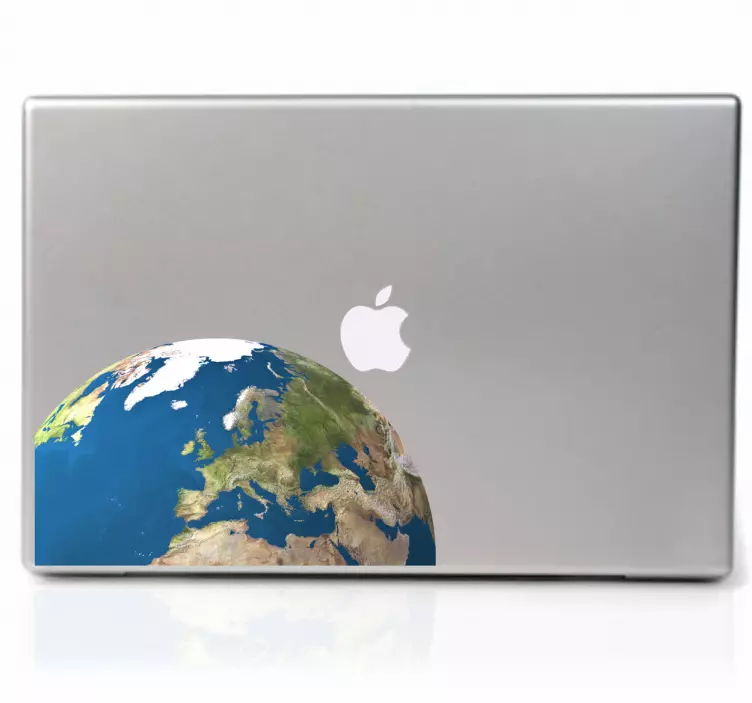 Sticker PC portable Terre - TenStickers