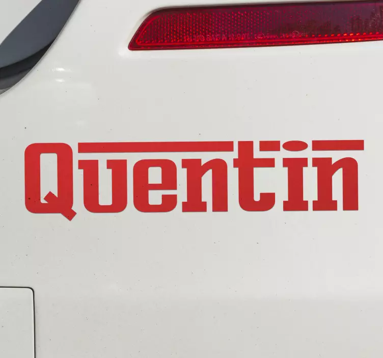 Sticker voiture personnalisable Ferrari - TenStickers