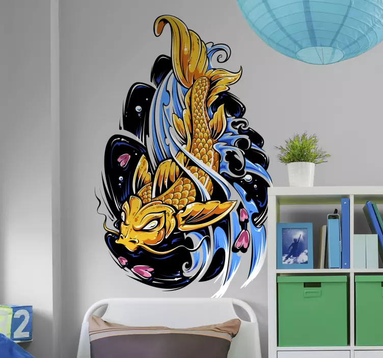 Sticker mural poisson Koi - TenStickers